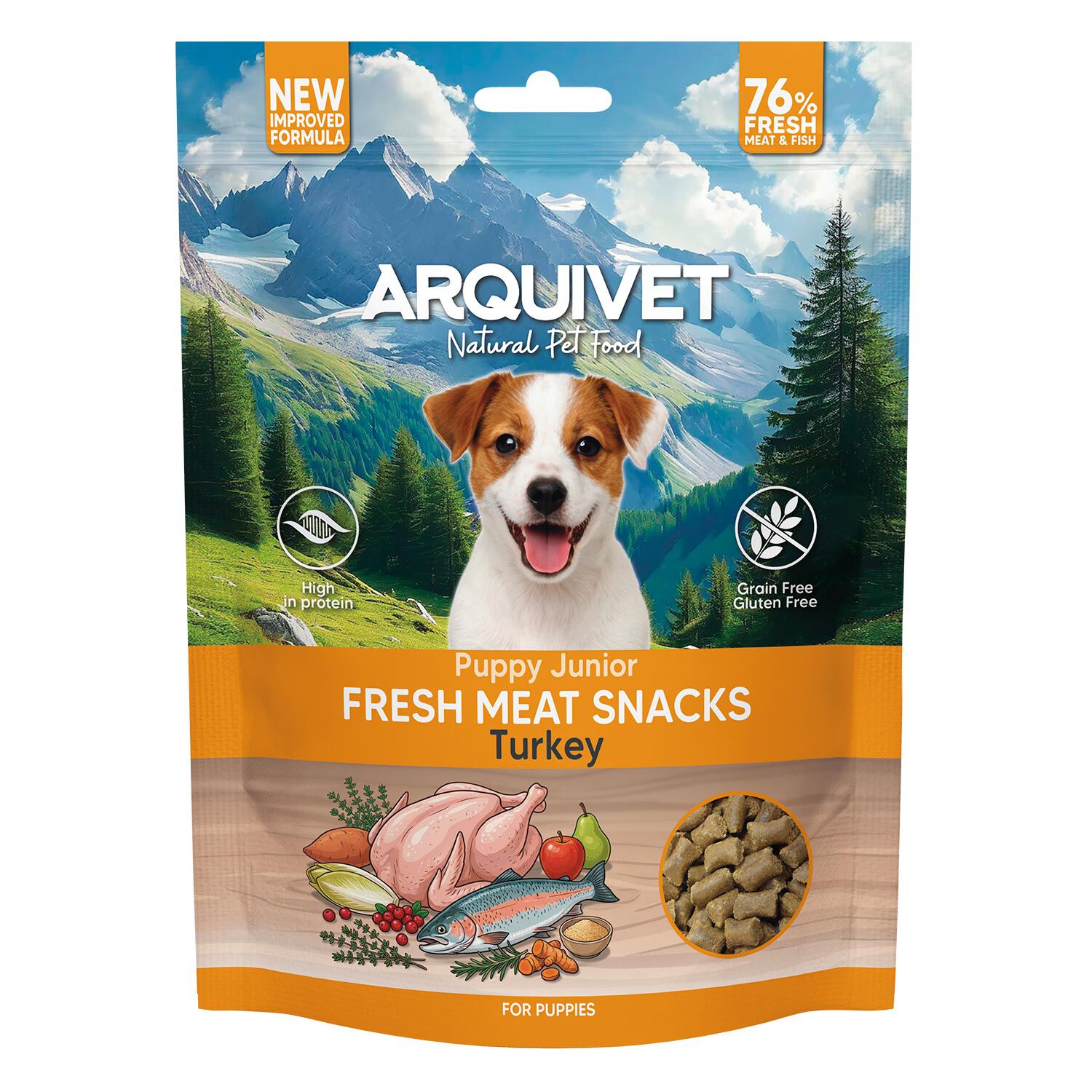 Snacks de carne fresca para cachorros - Pavo - Fresh Meat Snacks 800gr., , large Imagen numero 1