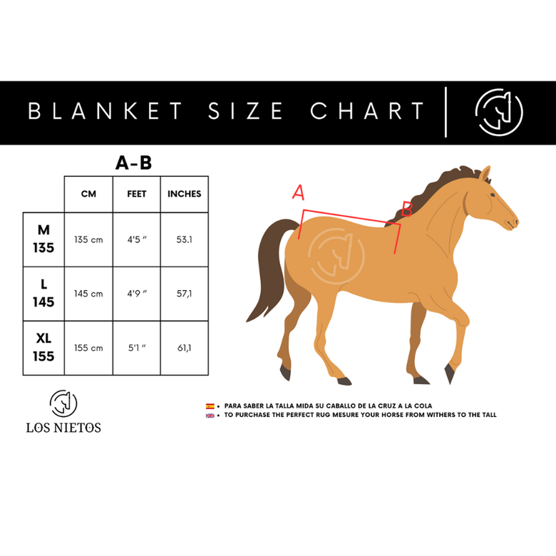 Guarnicioneria Los Nietos Manta De Cuadra  Dressage para caballos thumbnail
