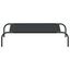 vidaXL Cama elevada para perros negra tela Oxford y acero, , large indicador imagen numero 9