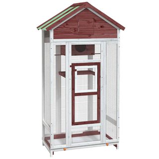 VidaXL CaPacka madera de pino maciza para pájaros 