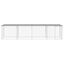 vidaXL Gallinero con techo acero galvanizado gris claro 1003x98x90 cm, , large indicador imagen numero 6