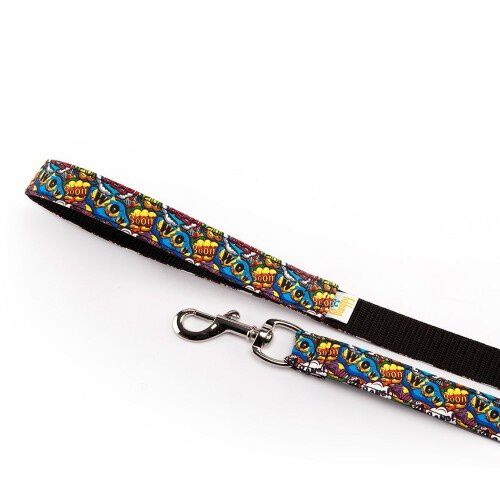 Pamppy c&oacute;mic beep correa de algod&oacute;n y poli&eacute;ster azul marino para perros, , large Imagen numero 2