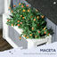 PawHut Caseta para Gatos de Madera con Macetero 96x65x85,5 cm Casa para Gatos Refugio para Gatos de 2 Niveles con Techo Asfáltico Ventana y Múltiples Entradas Gris., , large indicador imagen numero 5