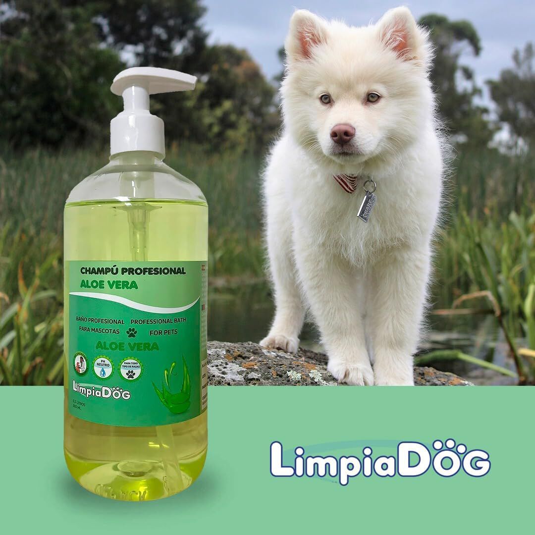 LIMPIADOG Champu para Perros hidratante Aloe Vera, para Todas Las Razas y Edades, Aroma Fresco y Natural 5 Litros, , large Imagen numero 5