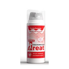 ROVETPHARMA Herba Treat Trichobezoa Suspensión para la Eliminación de Bolas de Pelo para Perros y Gatos
