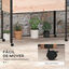 Outsunny Mesa de Cultivo Madera Natural, , large indicador imagen numero 4