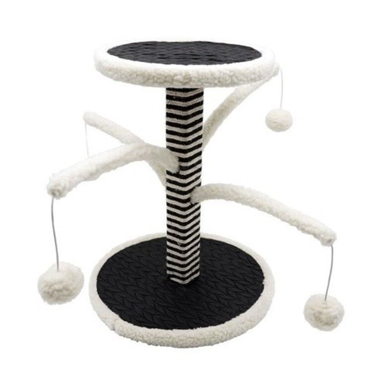 AIME poste rascador 4 ramas blanco para gatos, , large image number null