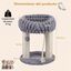 COSTWAY 40 x 40 x 50,5 cm &Aacute;rbol para Gatos Peque&ntilde;o (Gris) | Torre para Gatos con Plataforma Superior de Felpa, Rascadores de Sisal, Bola Colgante, Torre gato Interior para Mascotas, , large indicador imagen numero 5