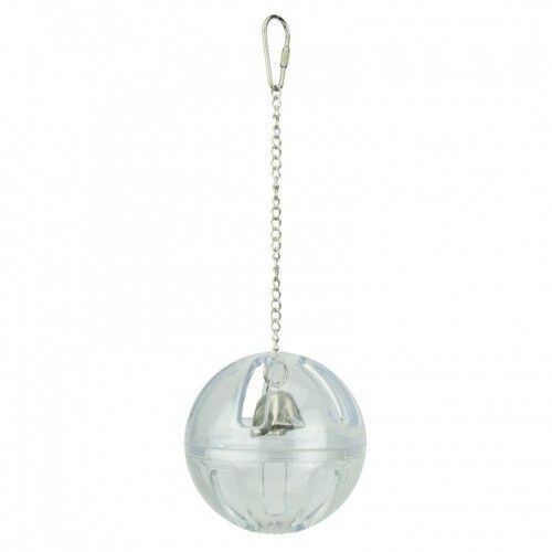 Esfera con campana para loros color Transparente, , large Imagen numero 1