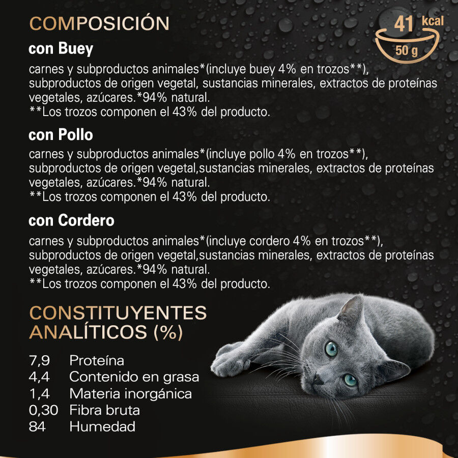 24 sobres x 50 g Sheba D&eacute;lices du Jour en Salsa de ternera, pollo y cordero alimento h&uacute;medo para gatos &iexcl;Pack Ahorro!, , large Imagen numero 3