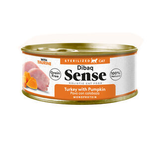 Dibaq Sense Cat Esterilizado Pavo con Calabaza para gatos