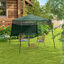 Outsunny Carpa Plegable 220x220x200 cm Cenador Plegable con 1 Pared Lateral Bolsa de Transporte Impermeable y Protección UV50+ para Jardín Patio Verde, , large indicador imagen numero 2
