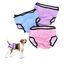 Nobleza 3X Pañales Lavables para Perros, Bragas Higiénica para Perras en Celo, Reutilizable Mascotas Sanitarios Pañal para Perros Hembras (M Cintura 35-45cm, 3 Packs, Azul, Rosa y Violeta), , large indicador imagen numero 1