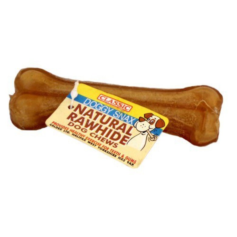 Hueso de cuero modelo Knuckles para perros sabor Natural, , large image number null