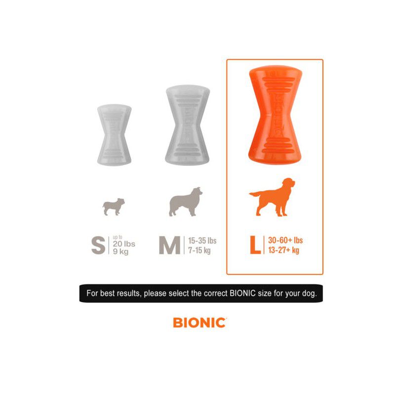 juguete interactivo para perros BIONIC Hueso, L, 15 cm, , large Imagen numero 3