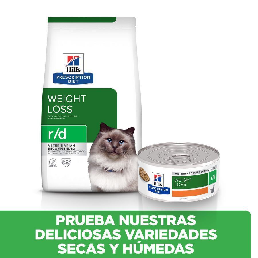 Hill&#039;s Prescription Diet Weight Loss Pollo pienso r/d para gatos thumbnail