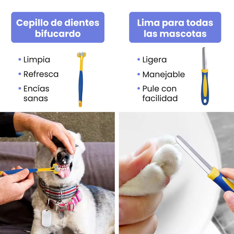 TheKingPet Kit de Aseo 8 en 1 para perro y gato thumbnail