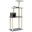 Vidaxl rascador elevado gris oscuro para gatos, , large indicador imagen numero 3