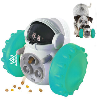 TheKingPet Robot azul Juguete Interactivo con premios y de inteligencia para perros