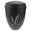 Urna para cenizas crematorias Recuerdo funerario Vasija de metal negra 160x225 mm, , large indicador imagen numero 1