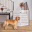 COSTWAY Cerca de Madera 89 cm Plegable para Mascotas Cerca Amplia Extra Giratoria a 360°, Barrera Expandible (2 Paneles Blanco), , large indicador imagen numero 4