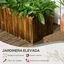 Outsunny Jardinera de Madera Carbonizado, , large indicador imagen numero 5