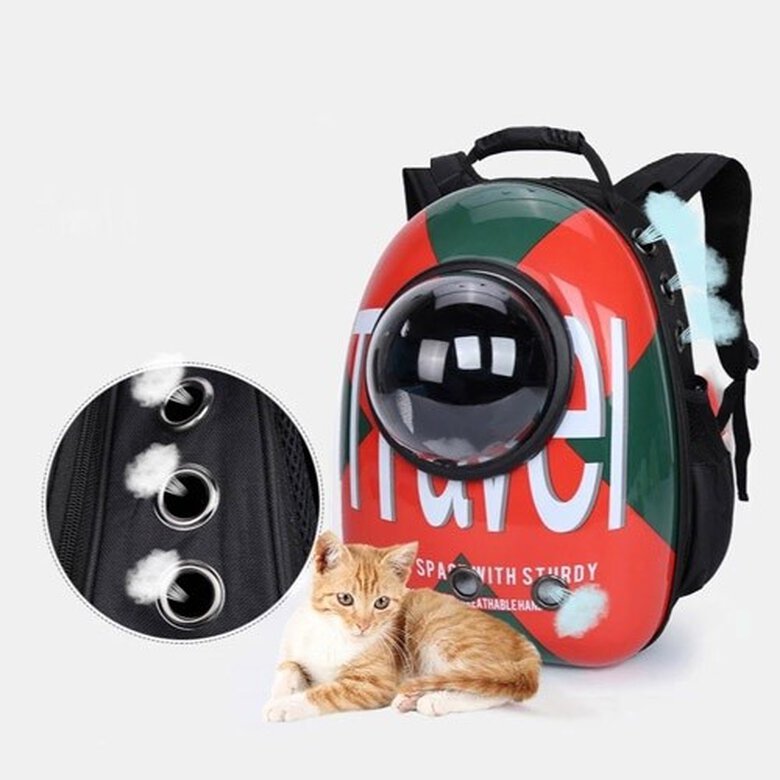Mochila transportin color Rojo, , large image number null