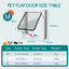 Nobleza - Gatera para Gatos, Puerta para Gato con Cierre Magnético de 4 vías, Puerta para Mascotas para Gatos y Perros pequeños, Puerta para Gatos con Cristal Transparente(Blanco, L), , large indicador imagen numero 2