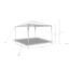 vidaXL Carpa cenador de jardín techo de pirámide 3x3 m, , large indicador imagen numero 5
