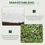 Outsunny Invernadero de Túnel 6x3x2 m con Puerta Enrollable 12 Ventanas Cubierta de PE 140 g/m² y Metal Galvanizado para Cultivos Plantas Verduras Blanco, , large indicador imagen numero 5