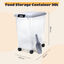 Nobleza - Contenedor de Comida para Mascotas 30L, Mascotas Caja de Alimentos con Ruedas Contenedor, Tapa abatible, hermética, Transparente, Ruedas y Pala, para Comida para Perros y Gatos, Gris, , large indicador imagen numero 2