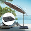 Outsunny Base de Sombrilla o Pie para Parasol tipo Soporte de 4 piezas de plástico 100x100x7,5 cm Negro, , large indicador imagen numero 2