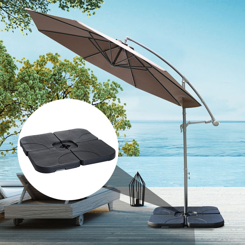 Outsunny Base para Parasol Negro para exterior thumbnail