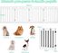 COSTWAY Barrera de Seguridad Plegable para Perros Mascotas Valla Protección para Habitación Puerta Escalera (Blanco, 4 paneles), , large indicador imagen numero 2