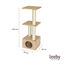 Leeby Colette DoubPost torre rascador con cama nido beige para gatos, , large indicador imagen numero 4