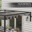 Outsunny Pérgola Gris Oscuro, , large indicador imagen numero 5