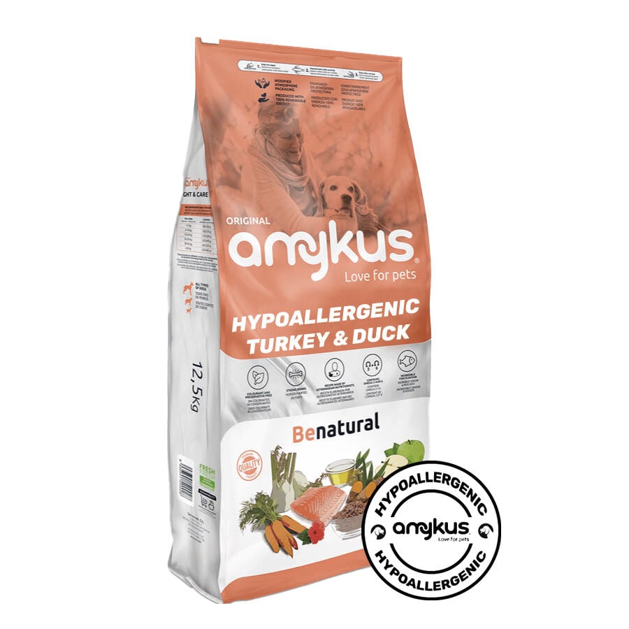 Amykus Gourmet Pienso de Pavo y Pato sin cereales para perros