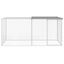 vidaXL Gallinero con techo acero galvanizado gris claro 603x98x90 cm, , large indicador imagen numero 10