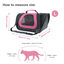 Nobleza -Transportin Gato Perro, Bolsa de Transporte Transpirable para Mascotas, 45*28*29cm transportador de mascotas para Perros/Gatos/Avi&oacute;n Mediano (Rosa), , large indicador imagen numero 2