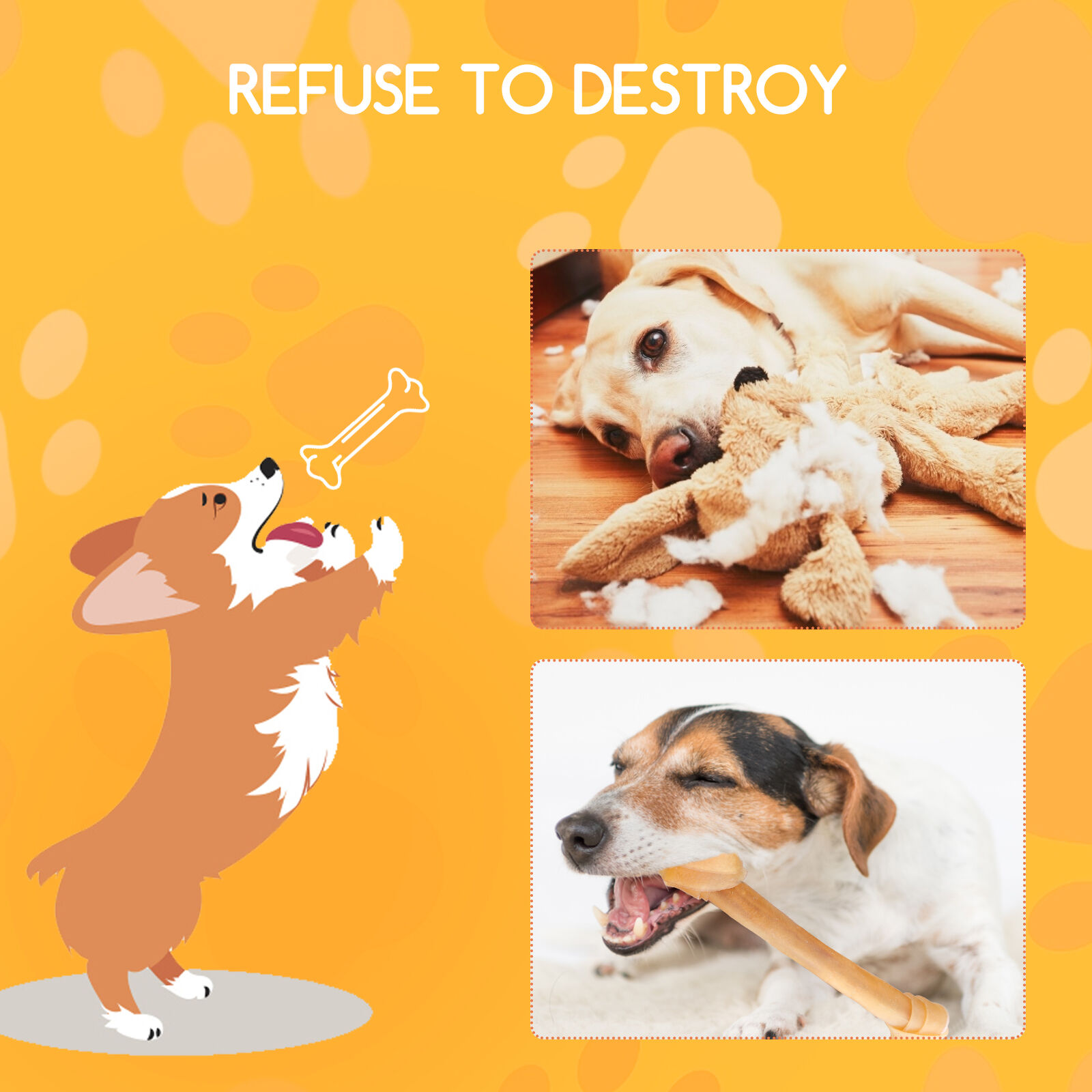 Nobleza - Hueso para Perros, Delicioso Snack para Perro, Hueso Masticable para Perros, 1% Natural Piel de Vaca Snacks Naturales para Perros de Todas Las Razas 6 Piezas 3 cm /18 g, , large Imagen numero 4