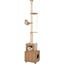 COSTWAY &Aacute;rbol de Gato de Piso a Techo para Gatos de Interior, 256-275 cm Altura Ajustable, Torre Rascador Gato con Caja de Arena, C&aacute;psula Espacial, Condominio, Postes de Sisal, Plataformas Multinivel, , large indicador imagen numero 1