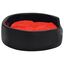 Vidaxl sof&aacute; acolchado ovalado con coj&iacute;n negro y naranja para perros, , large indicador imagen numero 6