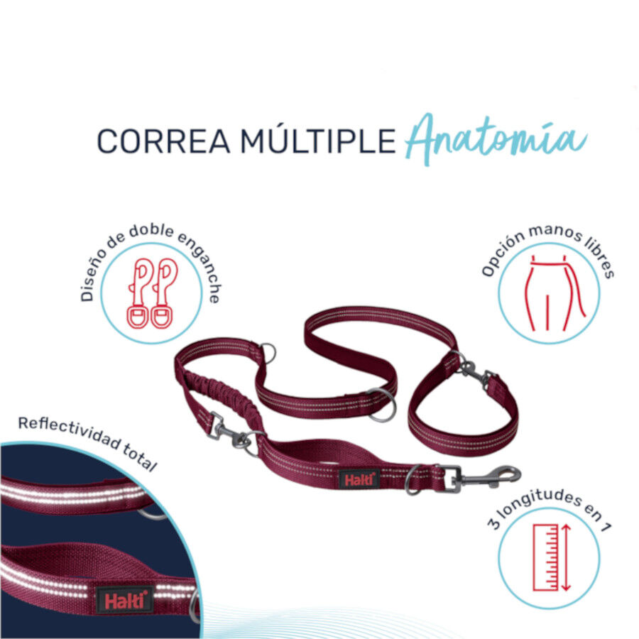 Halti correa multifuncional magenta para perros, , large Imagen numero 4