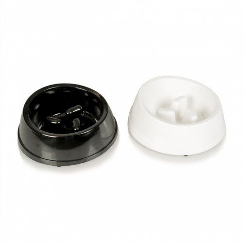 Comedero Slow para perros color Blanco y Negro, , large Imagen numero 1