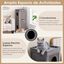 COSTWAY Casa para Gatos de 3 Pisos, Condo para Gatos en Forma de Barril con 3 Escondites y Postes Rascadores de Sisal, 4 Suaves Cojines de Felpa Extraíbles, Moderno Mueble para Gato de Interior, , large indicador imagen numero 5