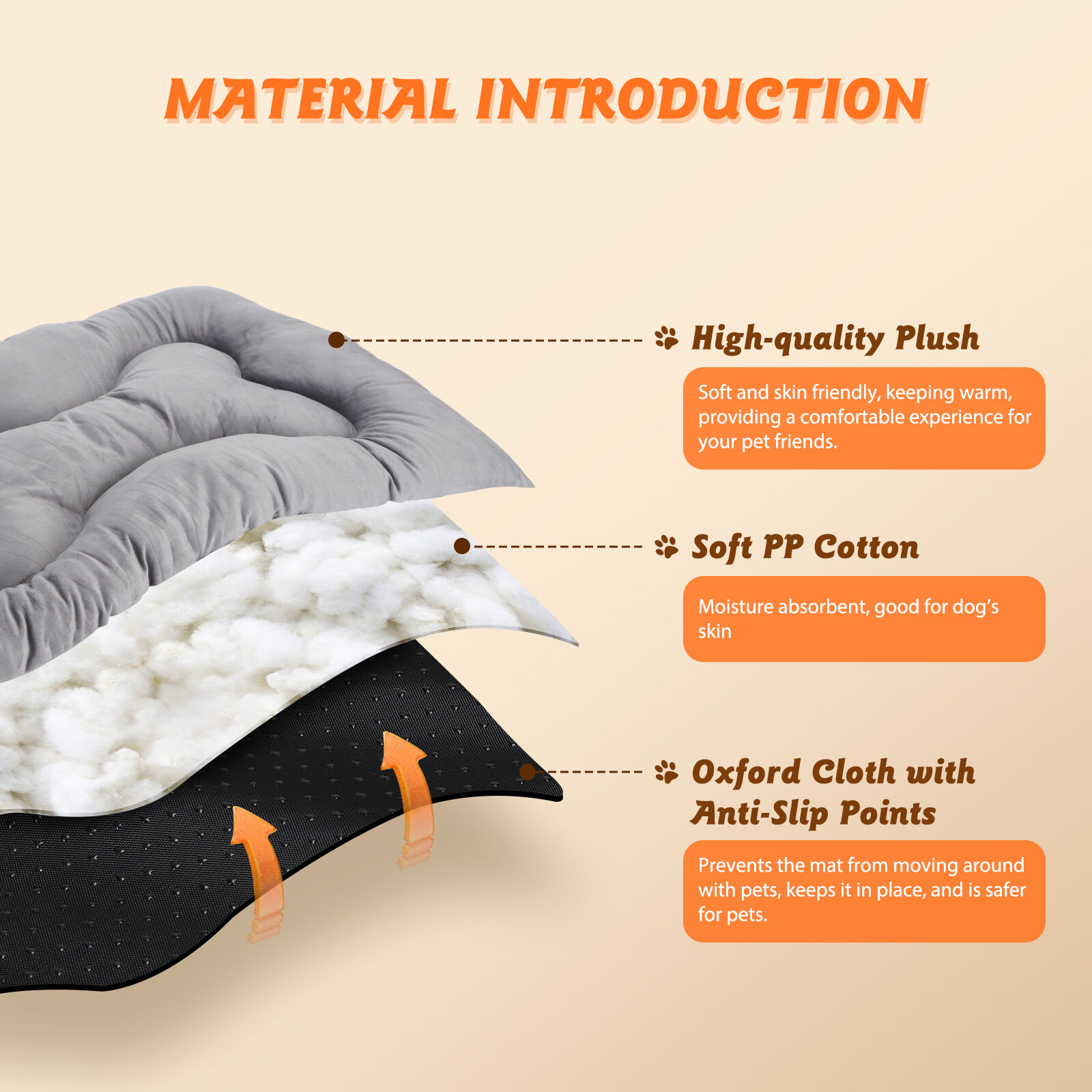 Nobleza Cama Mediana gris claro para Perro y Gato thumbnail