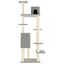vidaXL Rascador para gatos con postes de sisal gris claro 154 cm, , large indicador imagen numero 3