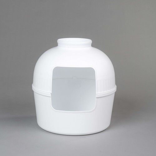 RHRQuality arenero cerrado color blanco para gatos, , large Imagen numero 3