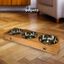 Edipets comedero triple madera para perros y gatos, , large indicador imagen numero 4