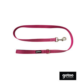 Gotoo Correa de nylon reflectante rosa para perros